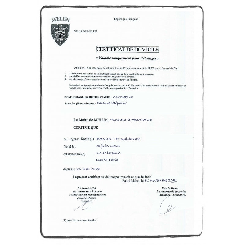 PROOF OF ADDRESS - CERTIFIED TRANSLATION - ترجمة إفادة سكن
