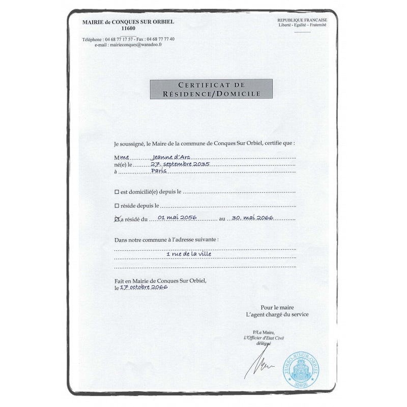 PROOF OF ADDRESS - CERTIFIED TRANSLATION - ترجمة إفادة سكن