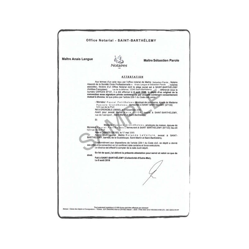 DIVORCE CERTIFICATE TRANSLATION - ترجمة وثيقة طلاق