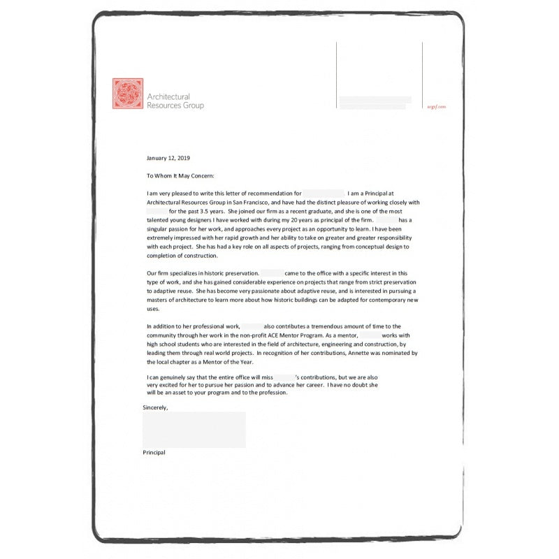 LETTER OF RECOMMENDATION - CERTIFIED TRANSLATION